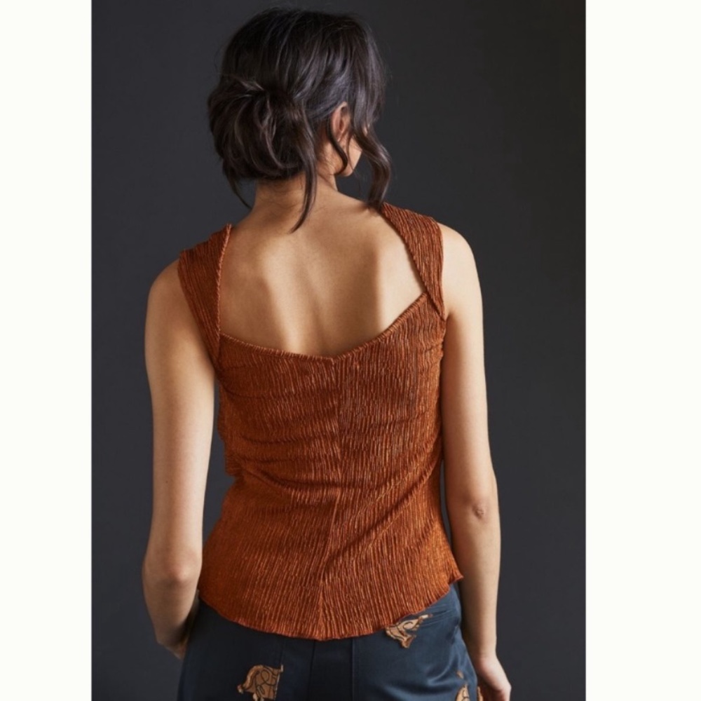 🎉HPx2!!🥳NEW Anthro Twist Front Shimmer Tank - Picture 6 of 14